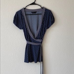 BCBGMaxazria wrap shirt